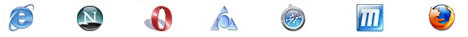 Navigateurs compatibles, Internet Explorer, Netscape, Opera, Firefox, Mozilla...